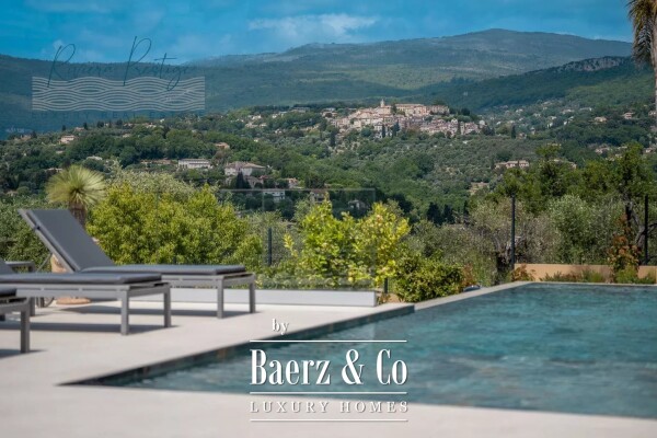 photo 2 OPIO: Contemporary in private estate with view of golf course and old village