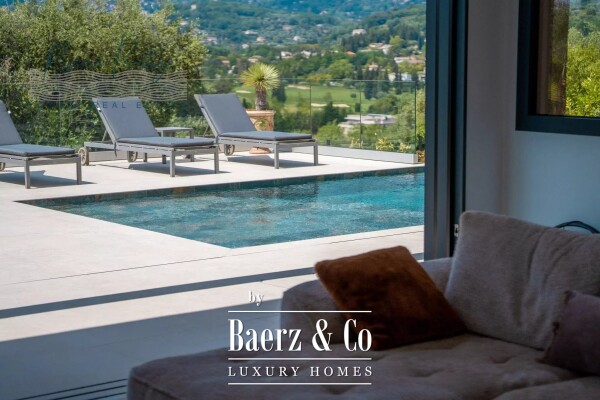 photo 13 OPIO: Contemporary in private estate with view of golf course and old village